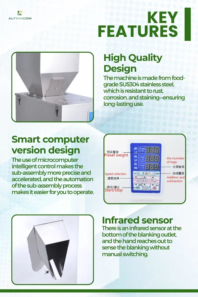 Auto weight dispensing machine