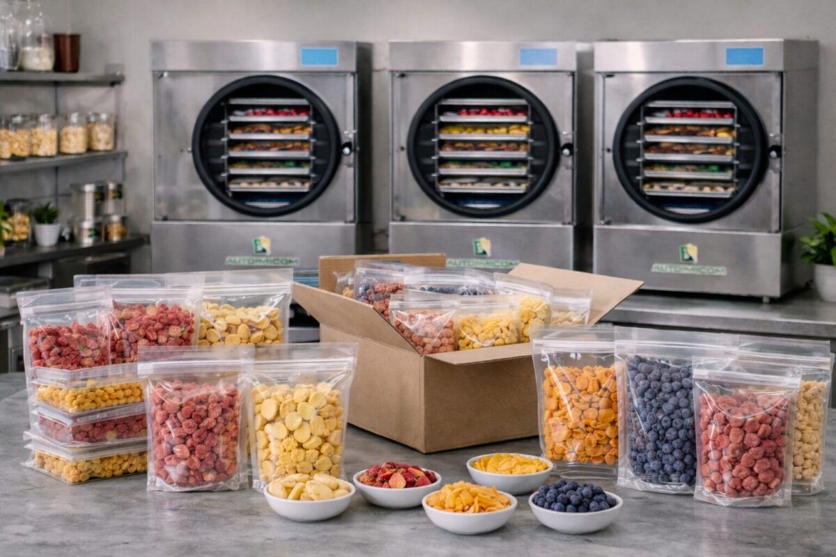 Freeze drying food for business