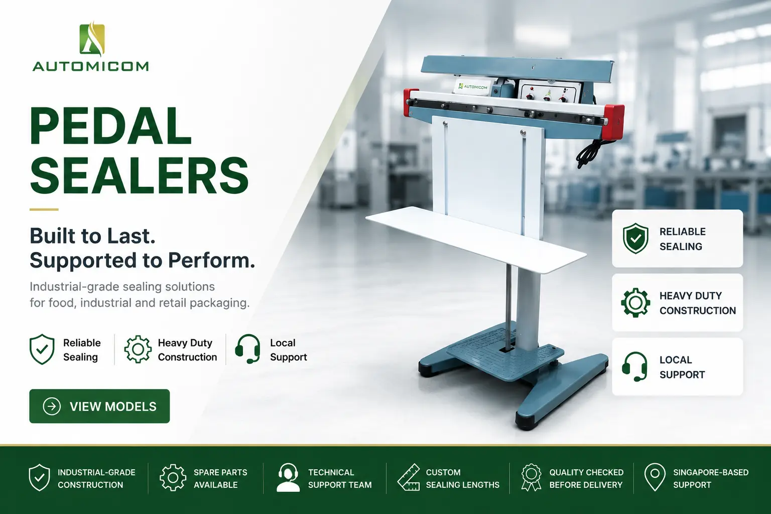 Pedal sealer banner